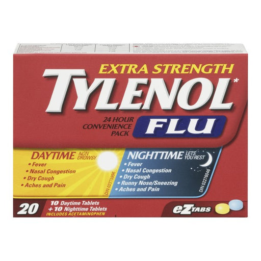 Tylenol Extra Strength Flu Daytime/Nighttime Convenience Pack