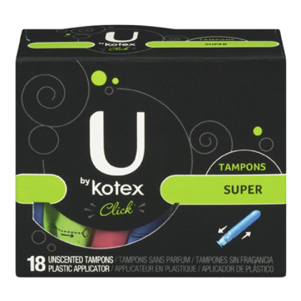 U By Kotex Click Unscented Tampons