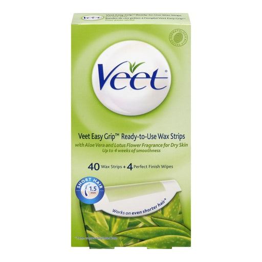 Veet EasyGrip Ready-To-Use Wax Strips for Legs