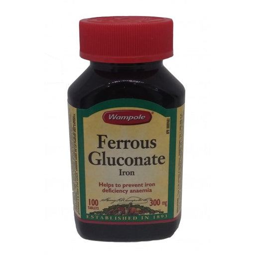 Wampole Ferrous Gluconate Iron Tablets