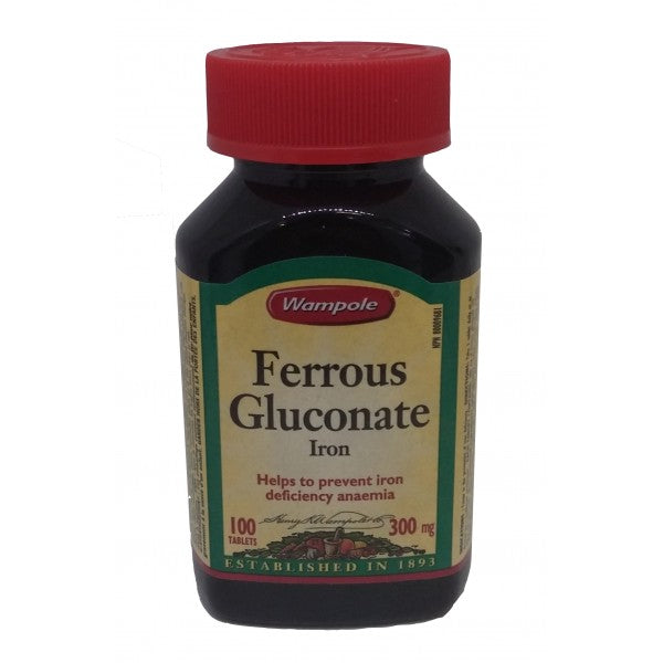 Wampole Ferrous Gluconate Iron Tablets