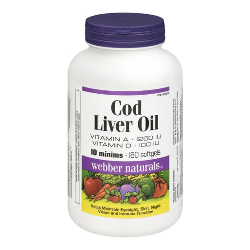 Webber Naturals Cod Liver Oil Softgels