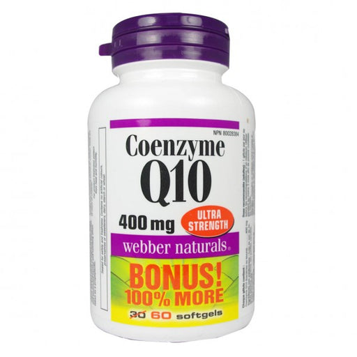 Webber Naturals Coenzyme Q10 Ultra Strength Bonus Size