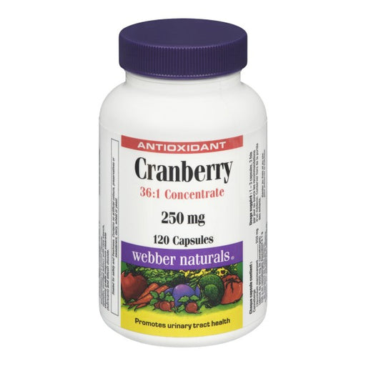 Webber Naturals Cranberry 36:1 Concentrate Capsules