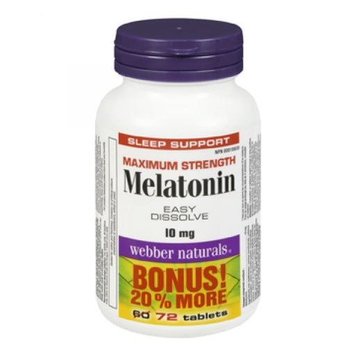 Webber Naturals Maximum Strength Melatonin Bonus Size