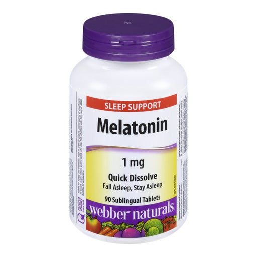 Webber Naturals Melatonin Sleep Support Sublingual Tablets