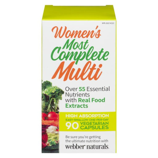 Webber Naturals Most Complete Multi Vitamin For Women 90 Capsules