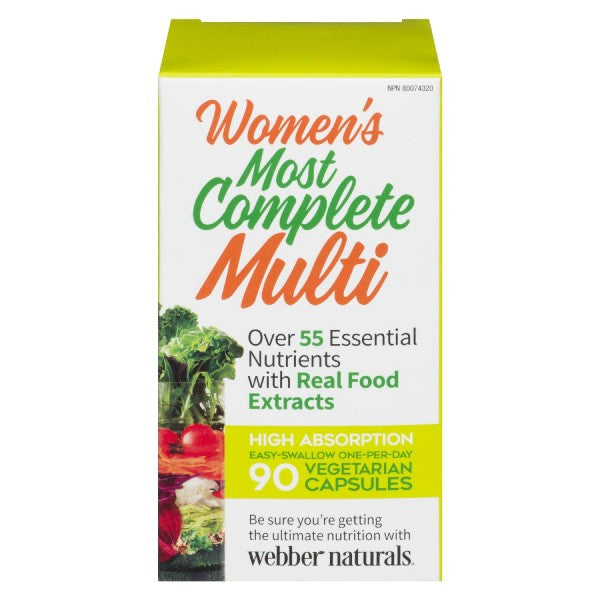 Webber Naturals Most Complete Multi Vitamin For Women 90 Capsules
