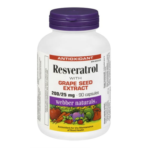Webber Naturals Resveratrol with Grape Seed Extract
