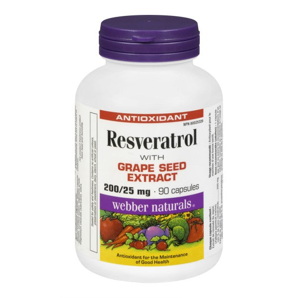 Webber Naturals Resveratrol with Grape Seed Extract