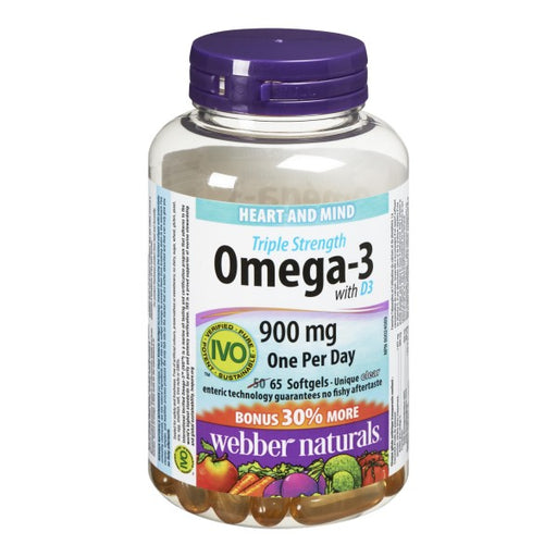 Webber Naturals Triple Strength Omega-3 Softgels
