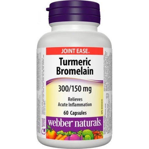 Webber Naturals Turmeric Bromelain Capsules