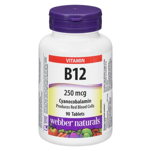 Webber Naturals Vitamin B12 90 Tablets