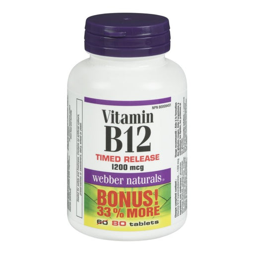 Webber Naturals Vitamin B12 Bonus Pack