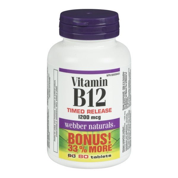 Webber Naturals Vitamin B12 Bonus Pack