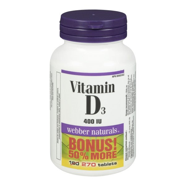 Webber Naturals Vitamin D3 Bonus Pack